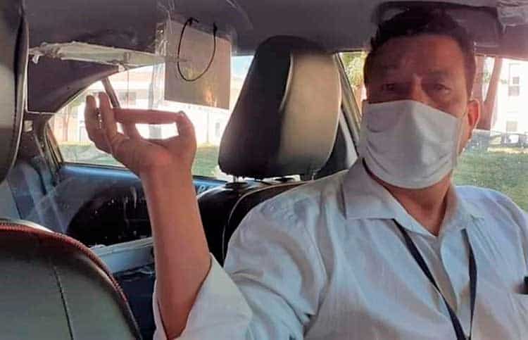 solo 2 pasajeros podrán viajar en taxis 