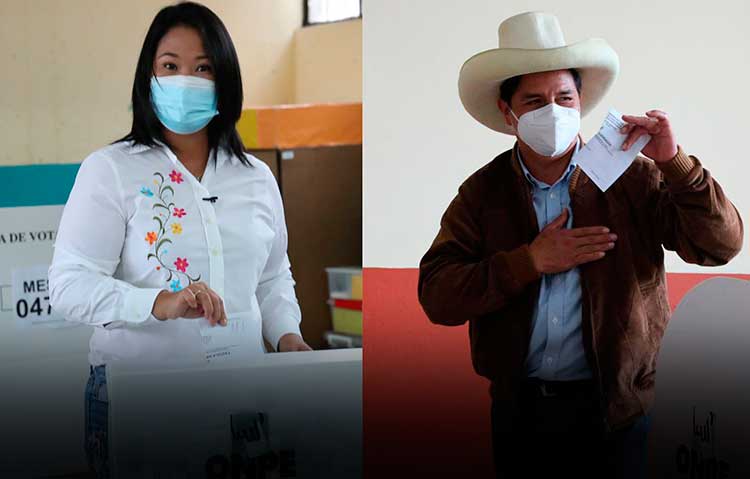 Resultados ONPE al 90,049%: Keiko Fujimori alcanza 50,353% y Pedro Castillo 49,647%