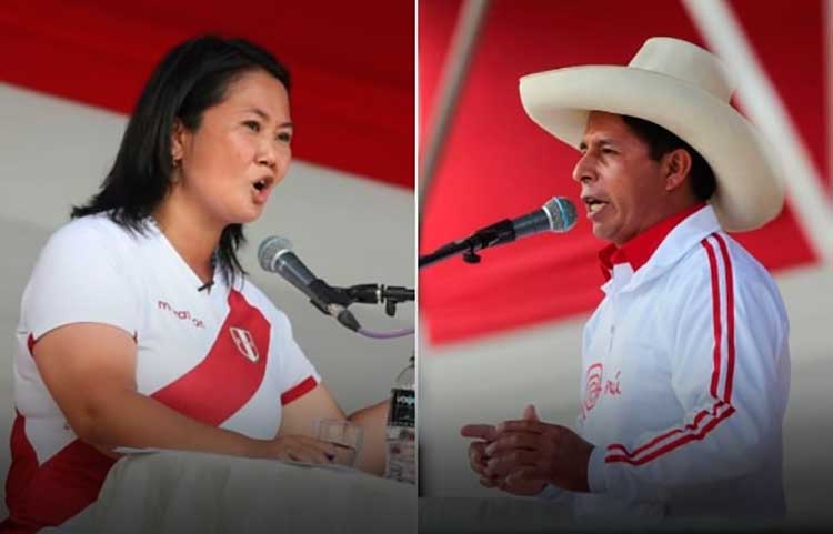 ONPE al 99.587 % de actas contabilizadas: Pedro Castillo 50.170 % y Keiko Fujimori 49.830%, con una diferencia de 59,852 votos